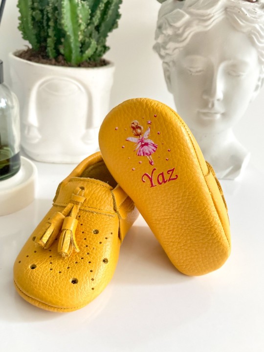 Sarı Royal İsimli Bebek Ayakkabısı