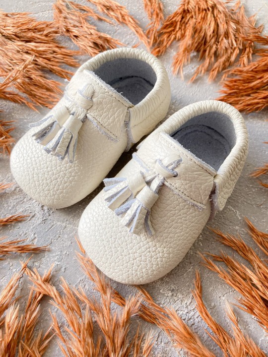 Kışlık Royal Beyaz Bebek İlk Adım Ayakkabısı
