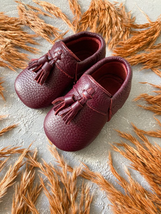 Kışlık Royal Bordo Bebek İlk Adım Ayakkabısı